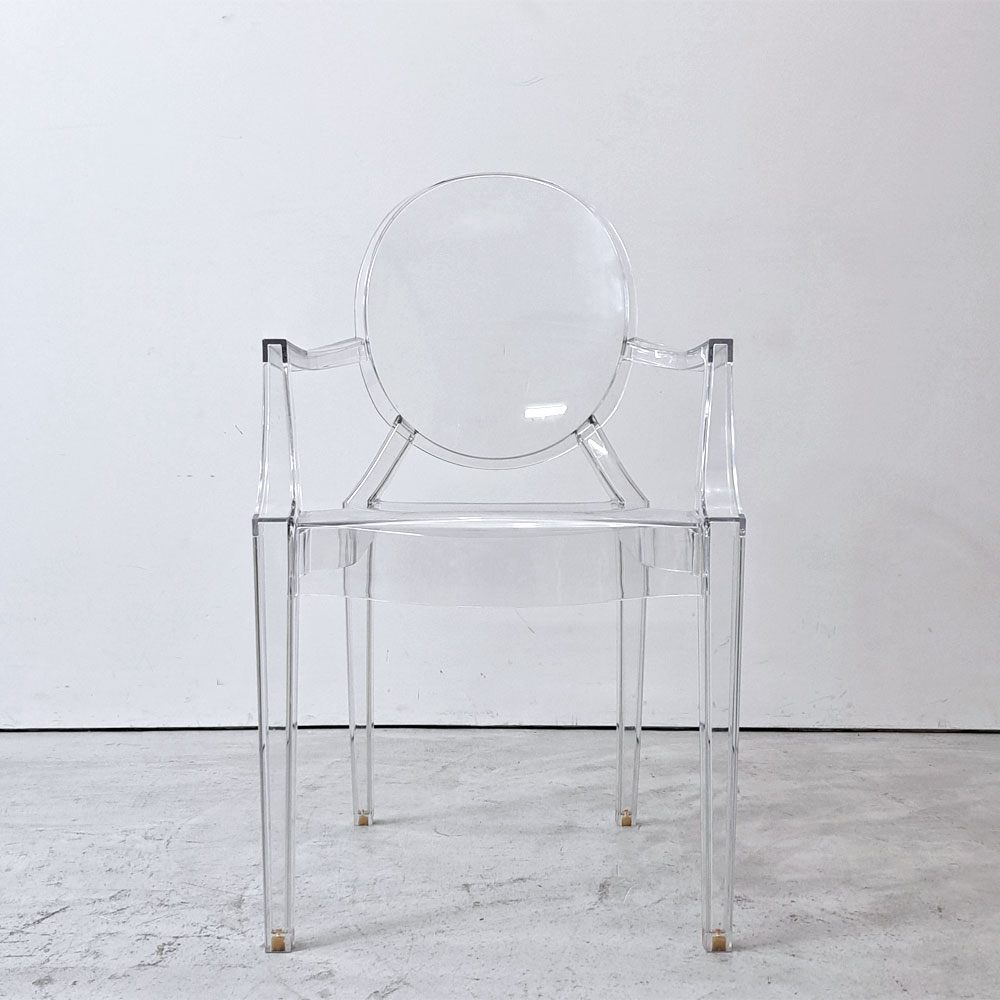 カルテル Kartell ルイゴースト LouisGhost アームチェア クリスタル スタッキング フィリップ・スタルク Philippe Starck イタリア ●