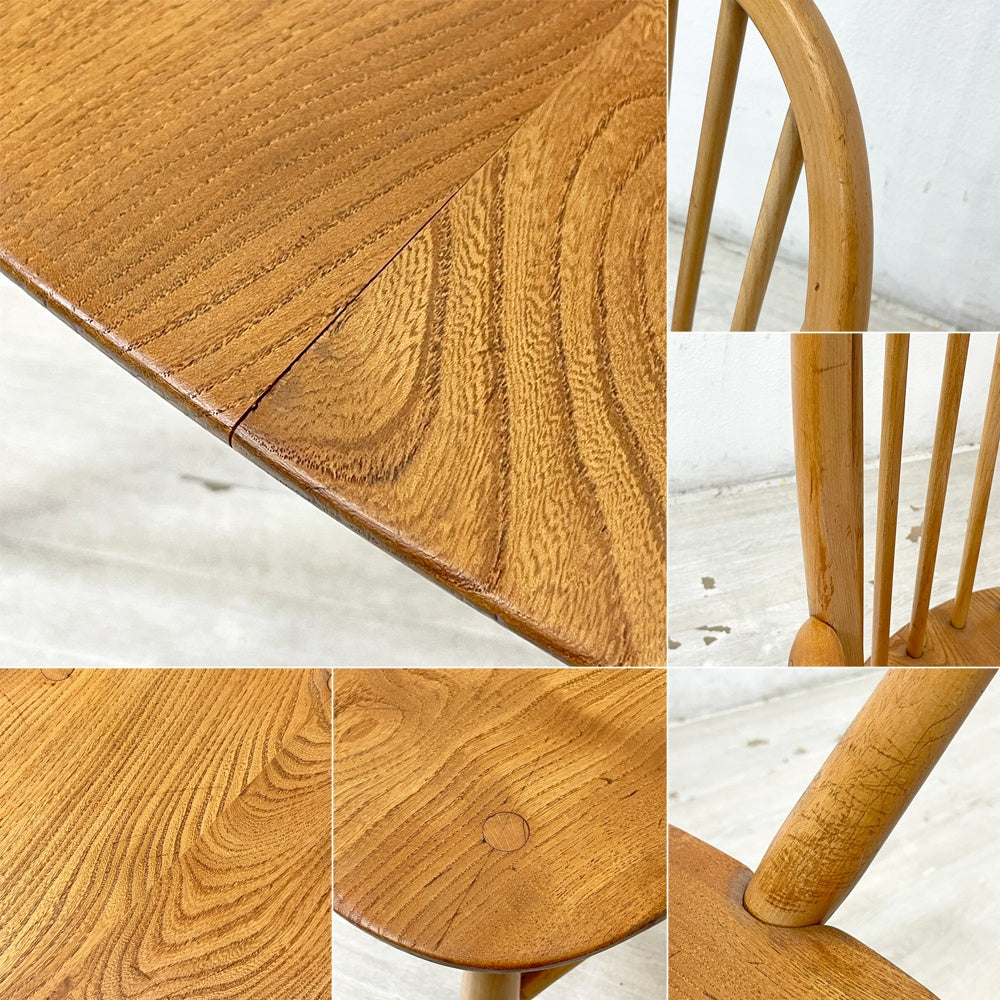 アーコール Ercol クエーカーチェア アームチェア UKビンテージ Vintage 英国家具 ●