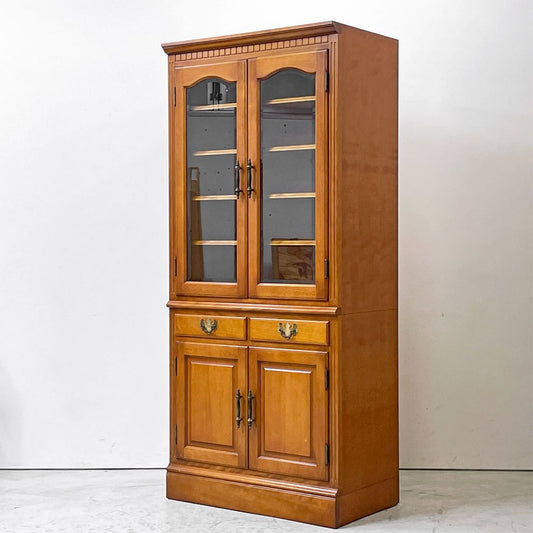 横浜ダニエル Daniel エトランジェ Etranger チャイナキャビネット A-218 食器棚 カップボード ディスプレイボード 樺桜材 ●