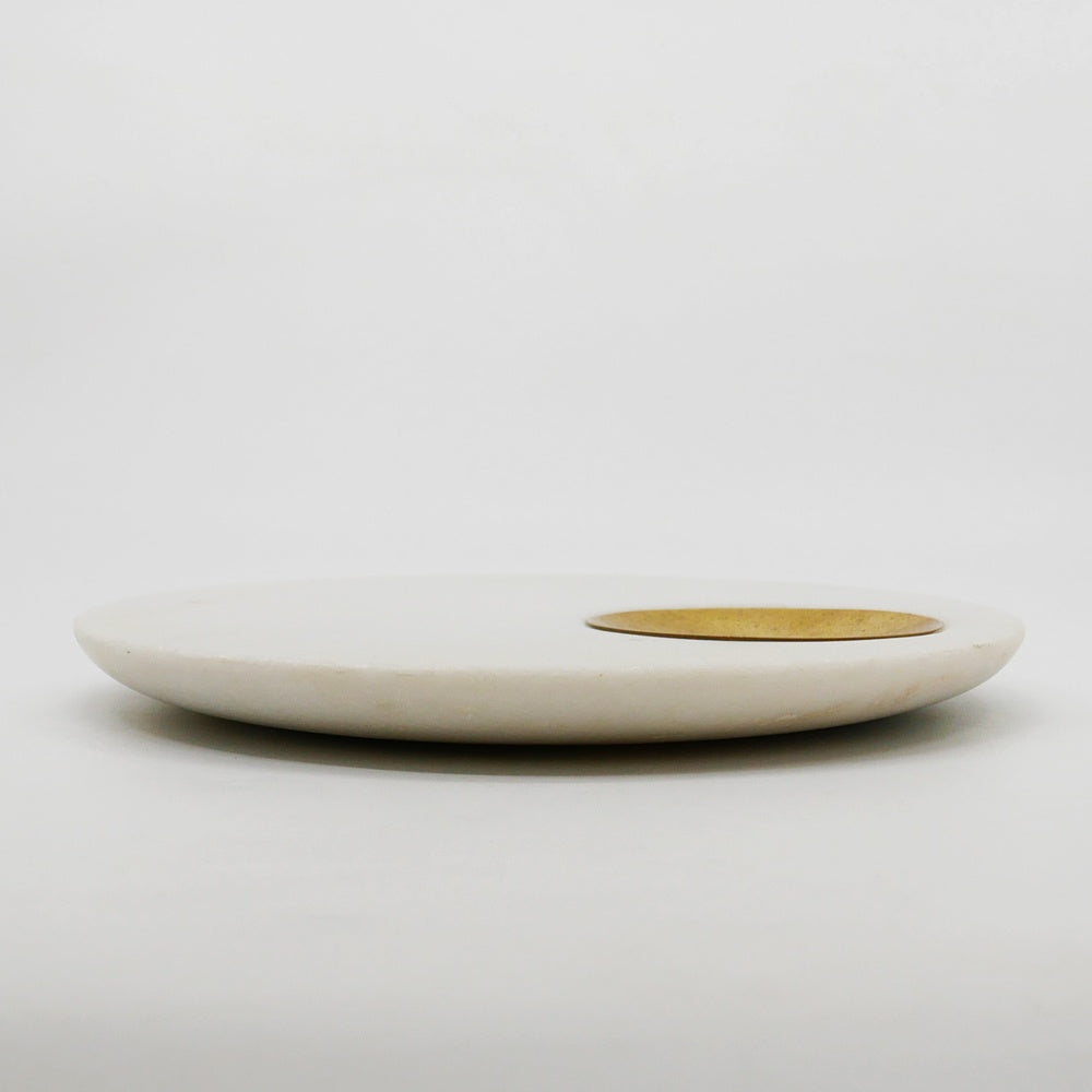 トムディクソン Tom Dixon ストーン サービングボード Stone Serving Board 大理石×真鍮 ブラスカラー 定価26,400円 ●