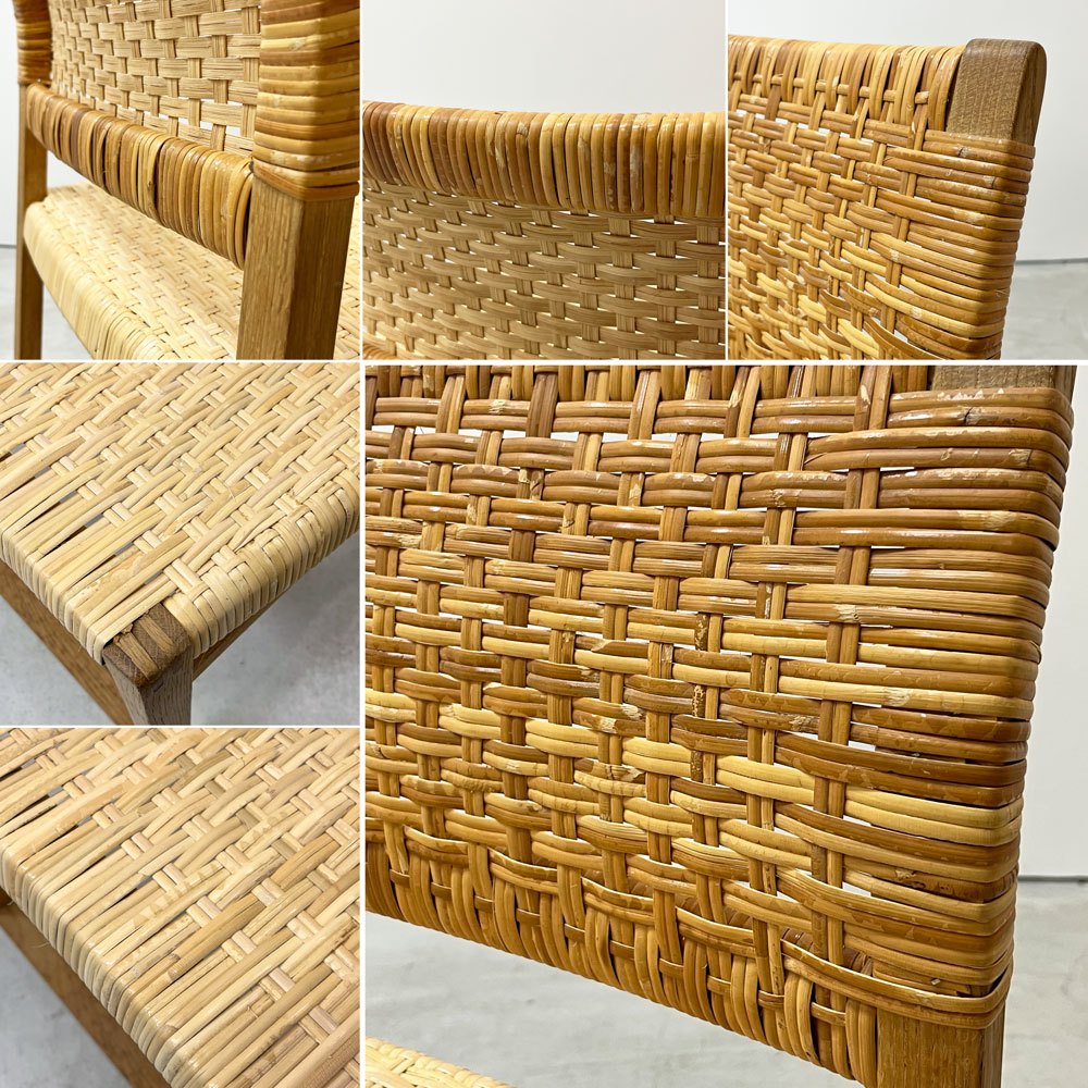 フレデリシア FREDERICIA BM61 ダイニングチェア オーク材 ラタン張り ボーエ・モーエンセン デンマーク 北欧家具 定価 ￥627,000- 現状品 ●