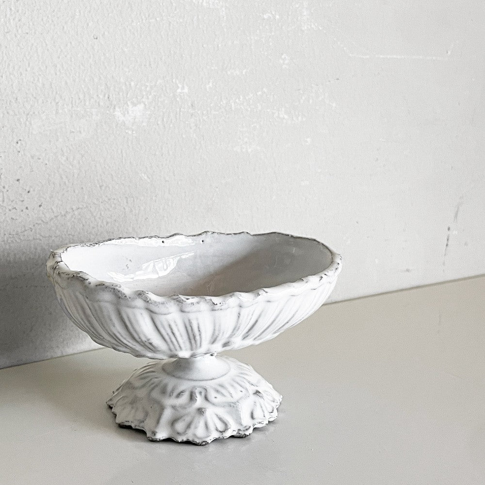 アスティエ・ド・ヴィラット Astier de Villatte シテール Cythere スモールボウルスタンド コンポート W10.5cm 陶器 フランス ■