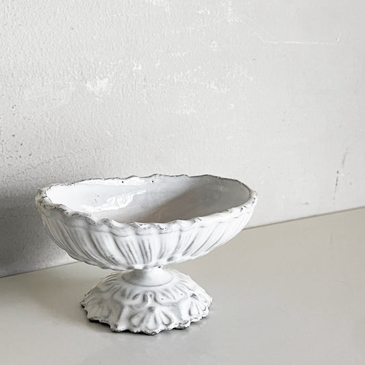 アスティエ・ド・ヴィラット Astier de Villatte シテール Cythere スモールボウルスタンド コンポート W10.5cm 陶器 フランス ■