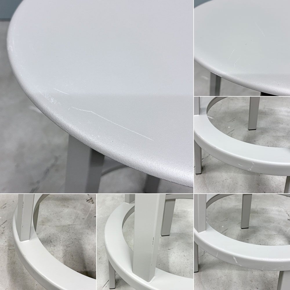ヘイ HAY リボルバー バースツール ロー REVOLVER BAR STOOL LOW H65cm スカイグレー 回転式座面 レオン・ランズメイヤー デンマーク B ◎