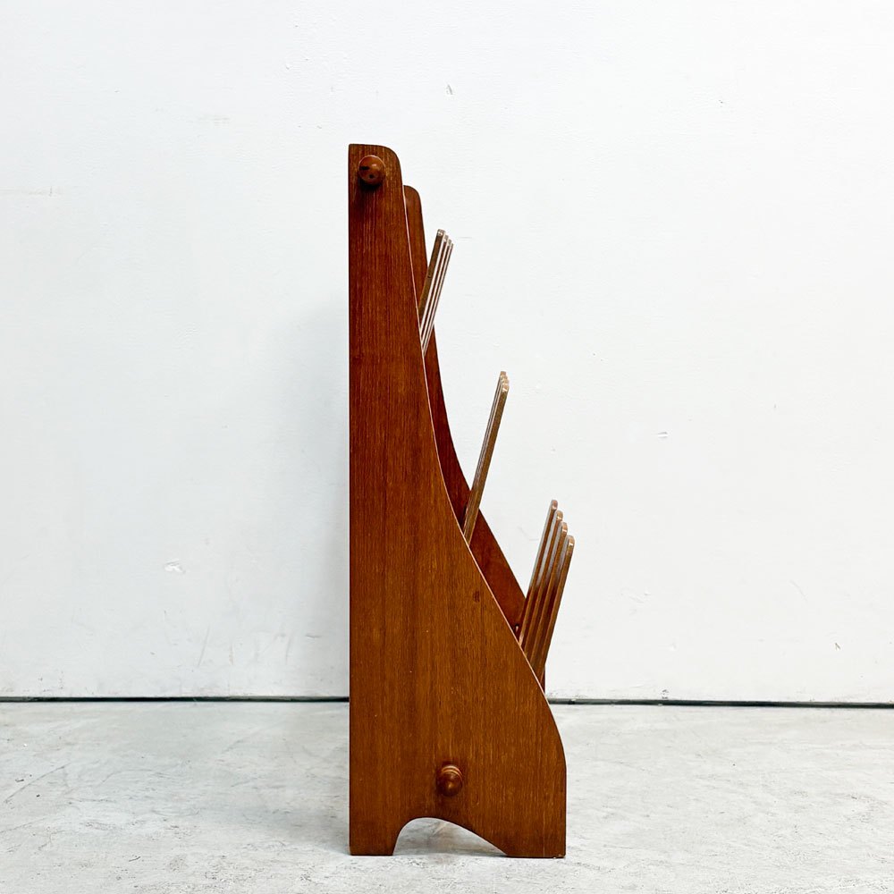 サイトーウッド SAITO WOOD チーク材 スリッパラック 4×3 プライウッド ビンテージ 北欧スタイル ●