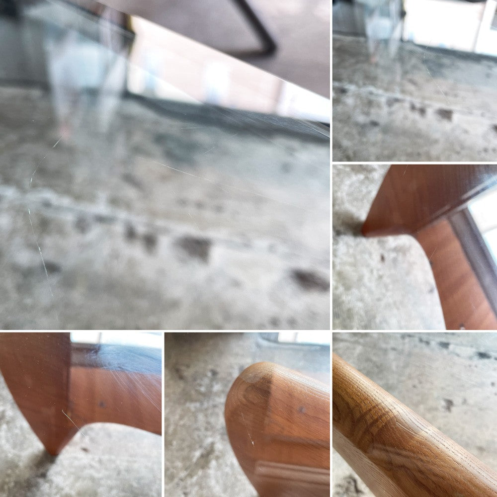 イサムノグチ Isamu Noguchi コーヒーテーブル Coffee Table ガラス天板 厚19mm リプロダクト品 デザイナーズ家具 名作 ■