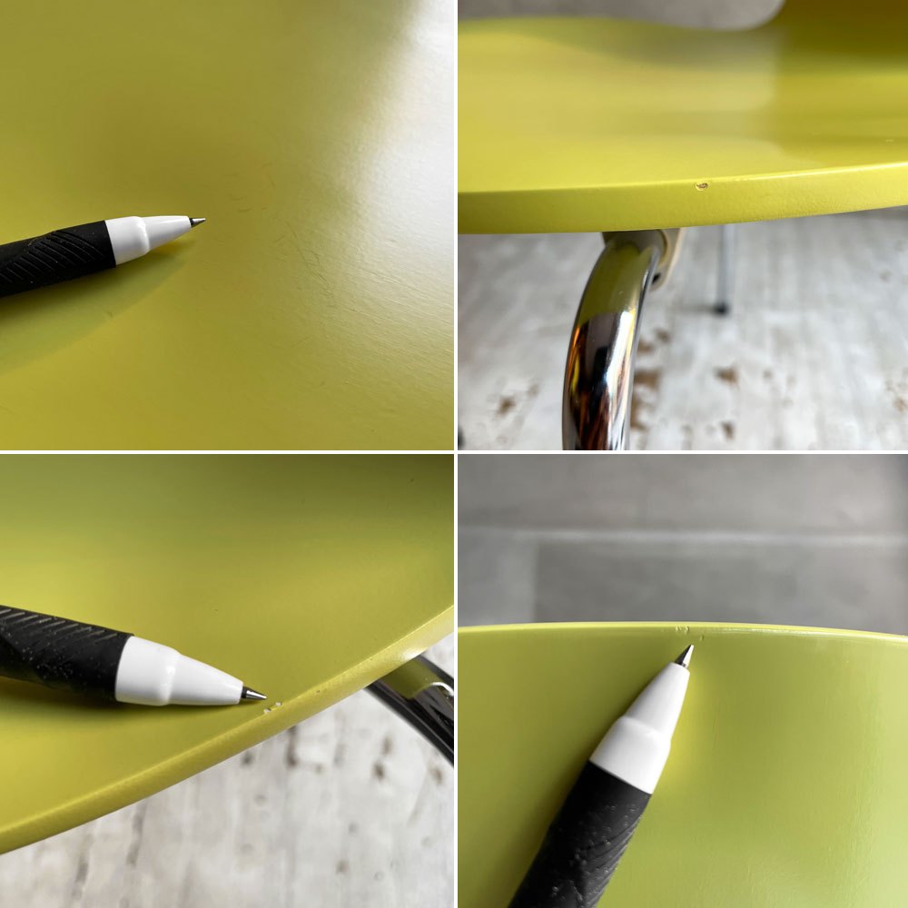 フリッツハンセン Fritz Hansen アントチェア ANT CHAIR アリンコチェア 4本脚 3101 ライムカラー ラッカー仕上げ アルネ・ヤコブセン デンマーク 北欧家具 B♪