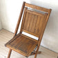US ビンテージ スラットバック フォールディングチェア 折り畳み椅子 木味 カントリー アンティーク 米国 B ★
