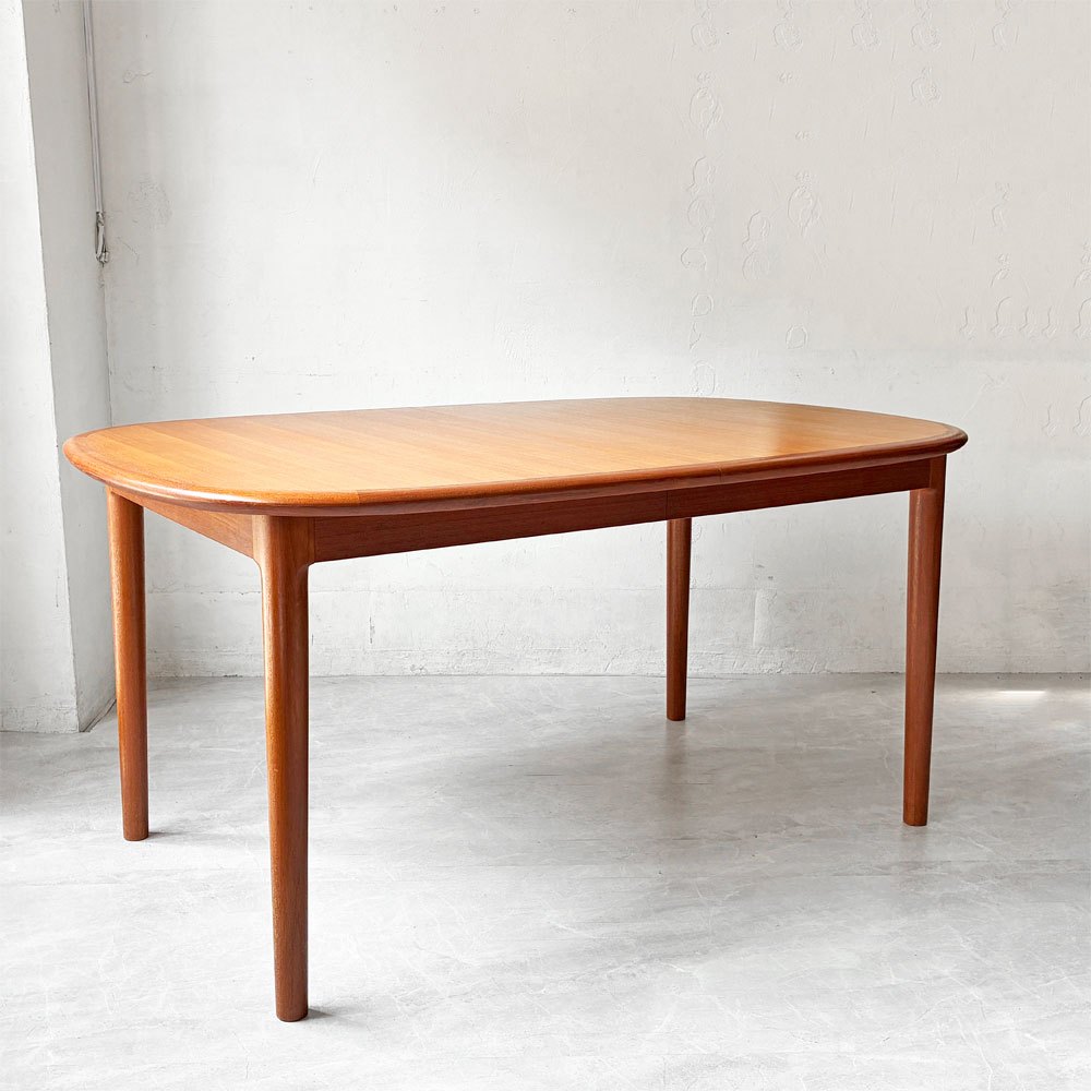 ジャパンビンテージ Japan Vintage チーク材 エクステンション ダイニングテーブル W145㎝ 延長天板欠品 北欧スタイル ★