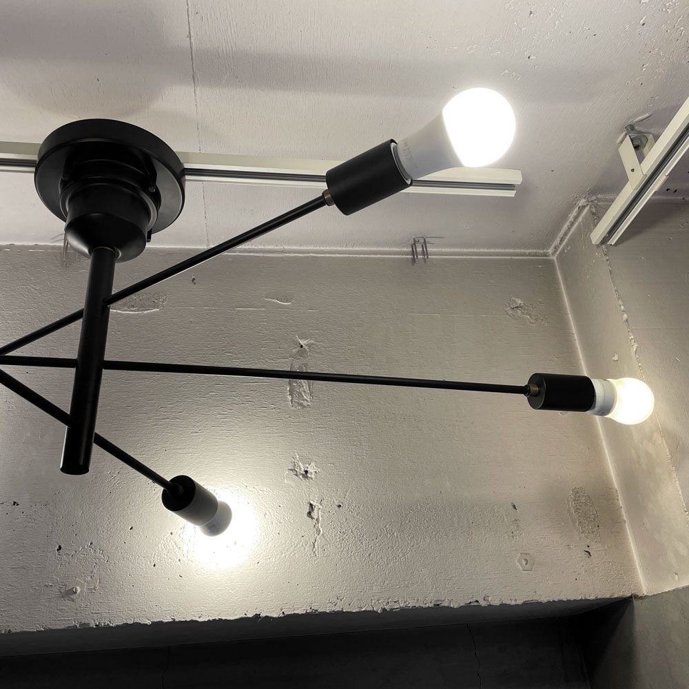 インターフォルム INTERFORM Astre アストル シーリングライト 6灯 マットブラック 可動式 モダンデザイン ♪