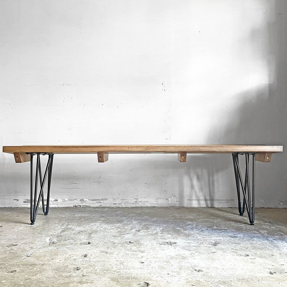 アクメファニチャー ACME Furniture ボゥディー BODIE ベンチ W150cm オーク材 アイアン インダストリアル 廃番 ■