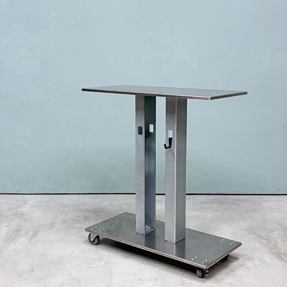 ロンバス・ラボ rhombus lab サス・サイド・トロリー sus side trolley サイドテーブル ワゴン キャスター フック付き ステンレス 店舗什器 ◎