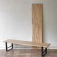 かなでもの KANADEMONO THE TV BOARD LOW TABLE ラバーウッド無垢材 × Black Steel W160cm ナチュラル 定価￥55,900- ◇