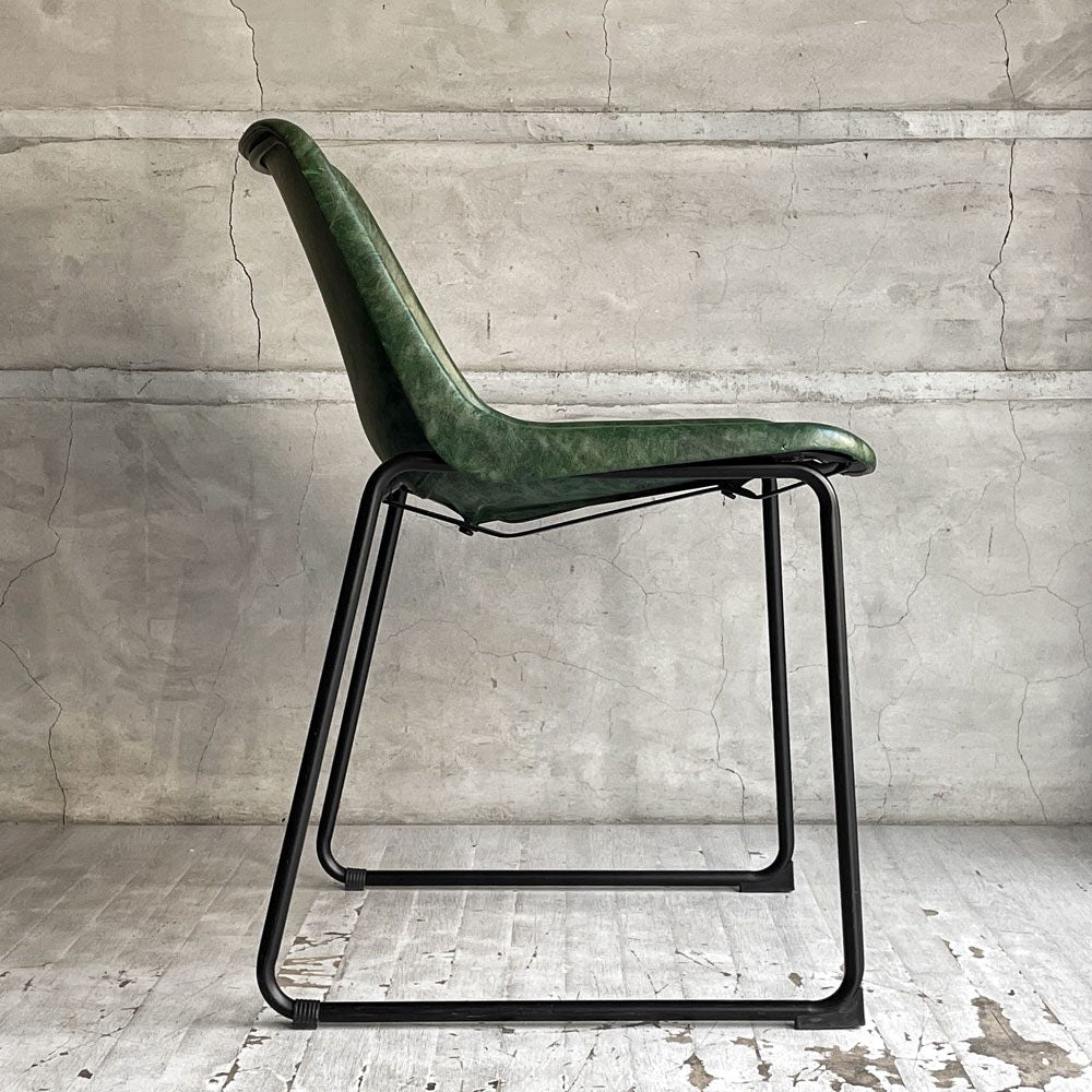 クラッシュゲート CRASH GATE ノットアンティークス Knot antiques ログチェア LOG CHAIR ビンテージグリーン GREEN ダイニングチェア ♪