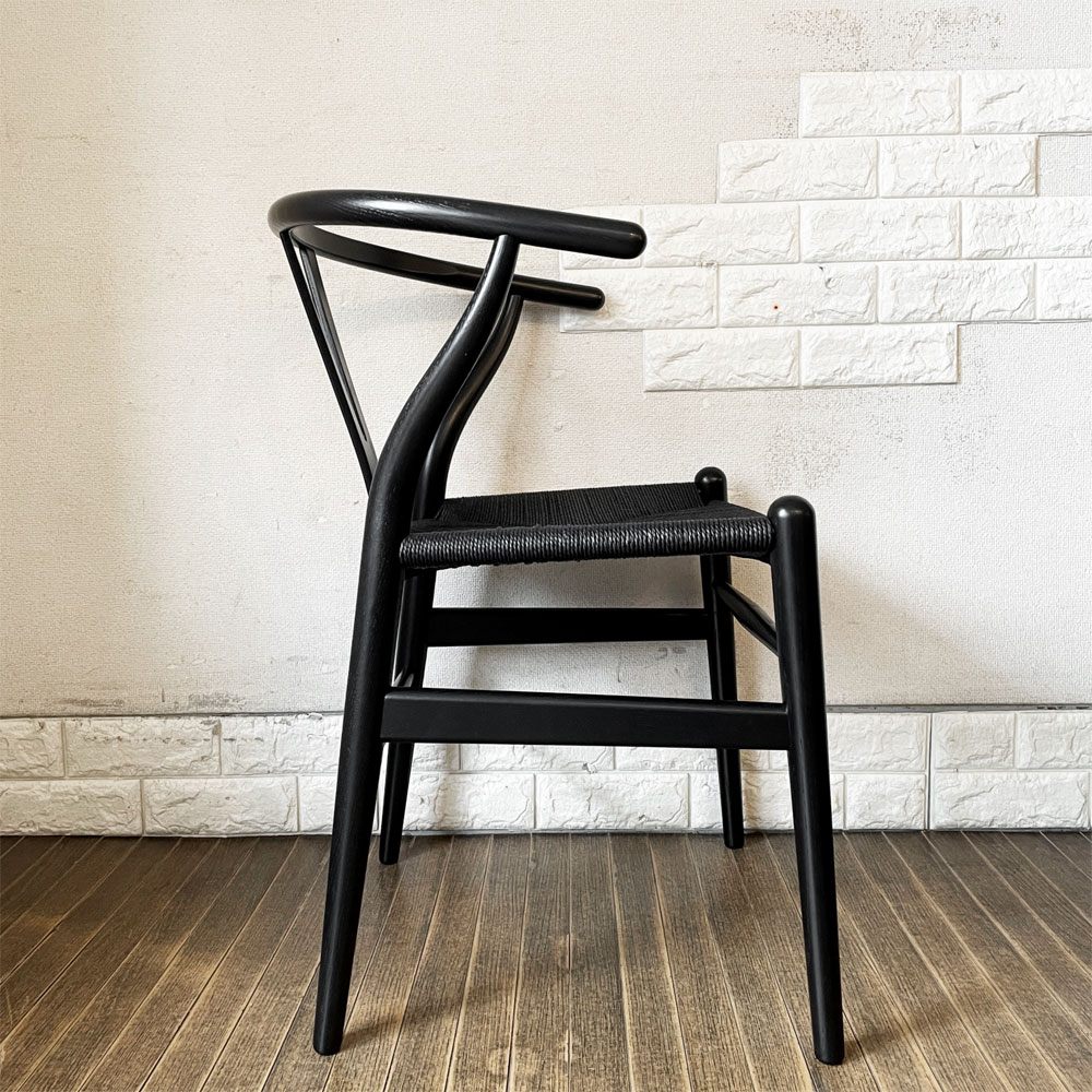 カールハンセン＆サン Carl Hansen & Son CH24 Low Yチェア オーク材 ブラックラッカー×ブラックペーパーコード ハンス・J・ウェグナー デンマーク 北欧家具  定価￥199,100- ◎