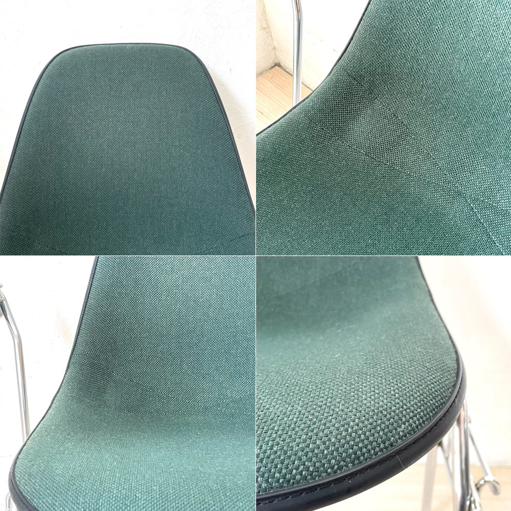 ハーマンミラー Herman Miller サイドシェルチェア セカンド 2nd ビンテージ アプホルスター スクールベース スタッキングベース 肘掛けテーブル付 イームズ ミッドセンチュリー F ★