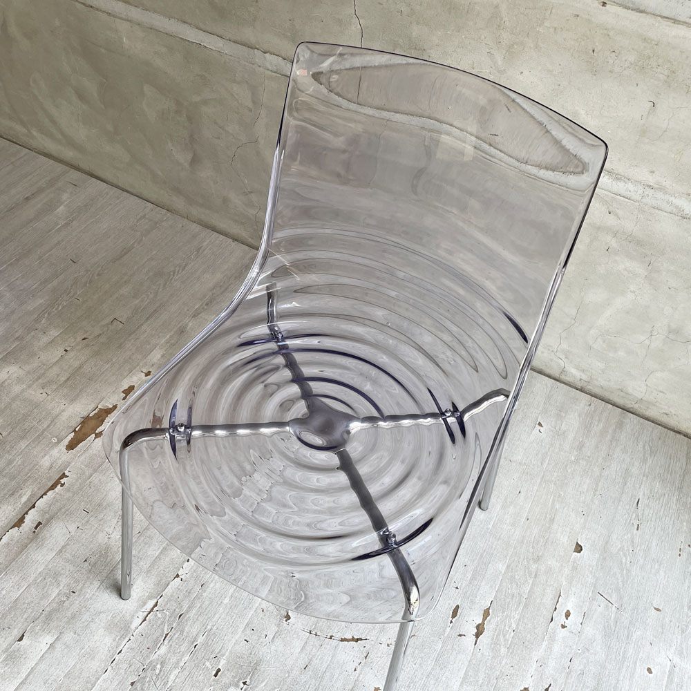 カリガリス Calligaris コヌビア connubia ロゥ L'EAU ダイニングチェア トランスペアレントアクアマリン アクリル Archirivolto イタリア モダンデザイン 参考定価￥43.800- B ♪
