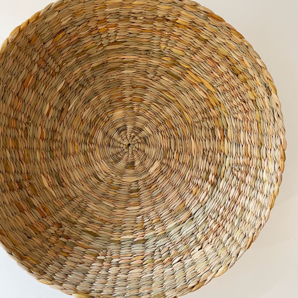 SPACE A&CO 水草 ネスティングバスケット 中 Φ30×11cm イギリス製 旧shop281 有元葉子 定価￥34,100- C ◎