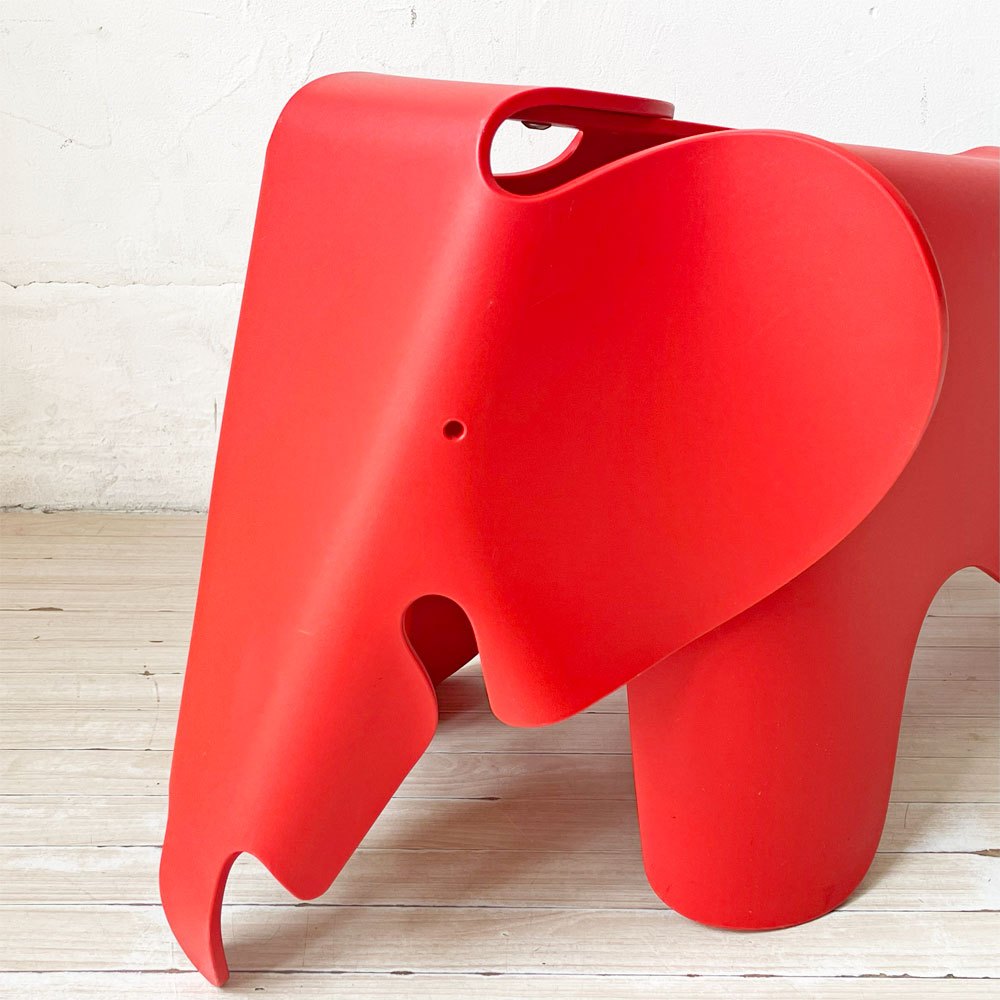 ヴィトラ Vitra イームズ エレファント Eames Elephant チェア スツール クラシックレッド ポリプロピレン 店舗什器 廃盤カラー ★