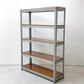 リオン LYON アングルシェルフ SLOTTED ANGLE SHELF 5段 オープンシェルフ W124.5 x D40.5 x H175.5cm P.F.S取扱 スチールメッシュ インダストリアル 工業系 ●