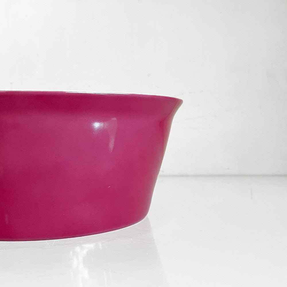 ローゼンタール Rosenthal ベルリン BERLIN ボウル ホワイト＆バーガンディレッド 陶器 ドイツ ビンテージ ■