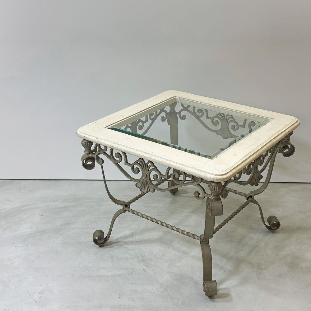 ドレクセルヘリテイジ DREXEL HERITAGE エトセトラ Et Cetera ガラス カクテルテーブル 米国 クラシカルデザイン ●