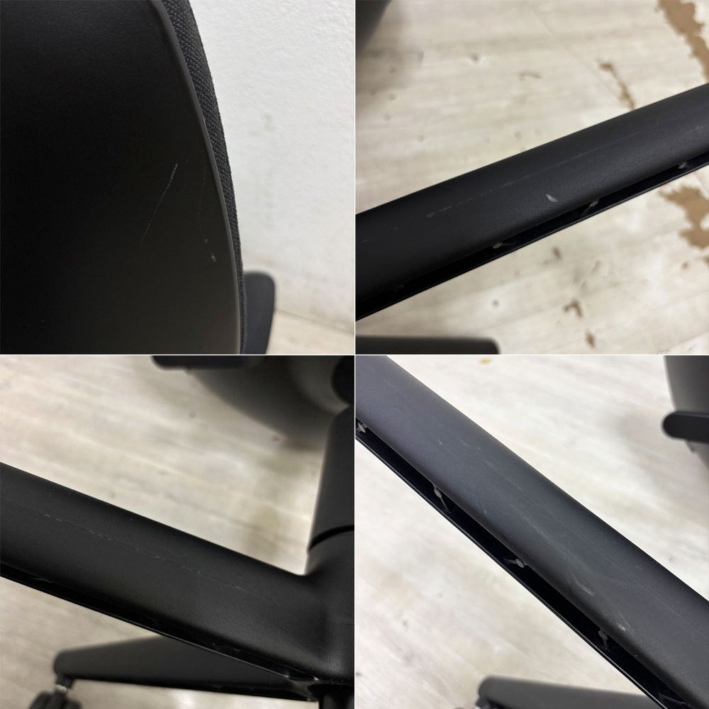 ヴィトラ vitra ルーキー Rookie デスクチェア キャスターチェア コンスタンチン・グルチッチ ブラック系 ファブリック 定価￥78,100- A ●