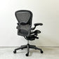 ハーマンミラー Herman Miller アーロンチェア Bサイズ ランバーサポート グラファイトベース ビル・スタンフ ＆ ドン・チャドウィック 現状品 ジャンク品 ●