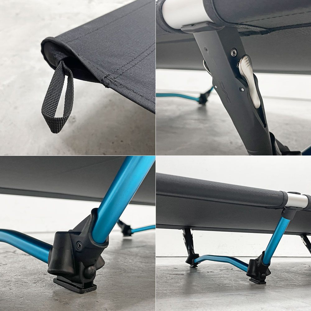 ヘリノックス Helinox コットワン コンバーチブル 簡易ベッド ブラック アルミ アウトドア キャンプ 収納バッグ付 ●