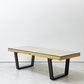 ハーマンミラー Herman Miller プラットフォームベンチ Platform Bench ネルソンベンチ コーヒーテーブル ローテーブル ガラス天板 メープル ウッドベース W122cm ジョージネルソン George Nelson ミッドセンチュリー ●