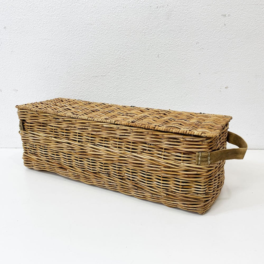トラックファニチャー TRUCK FURNITURE RT バスケット RT BASKET RTB-1  フタ付き ラタン 布持ち手 底板 定価19,800円 ●