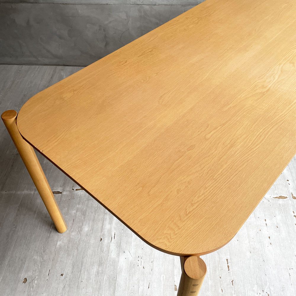 カリモクニュースタンダード Karimoku キャストール ダイニングテーブル CASTOR TABLE 150 国産ナラ材 ピュアオークカラー 定価145,200円 ♪