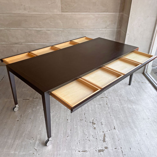 タイムアンドスタイル TIME&STYLE クインテット QUINTET ダイニングテーブル TF-218D キャスター 8ドロワー W180cm モダンデザイン 廃番