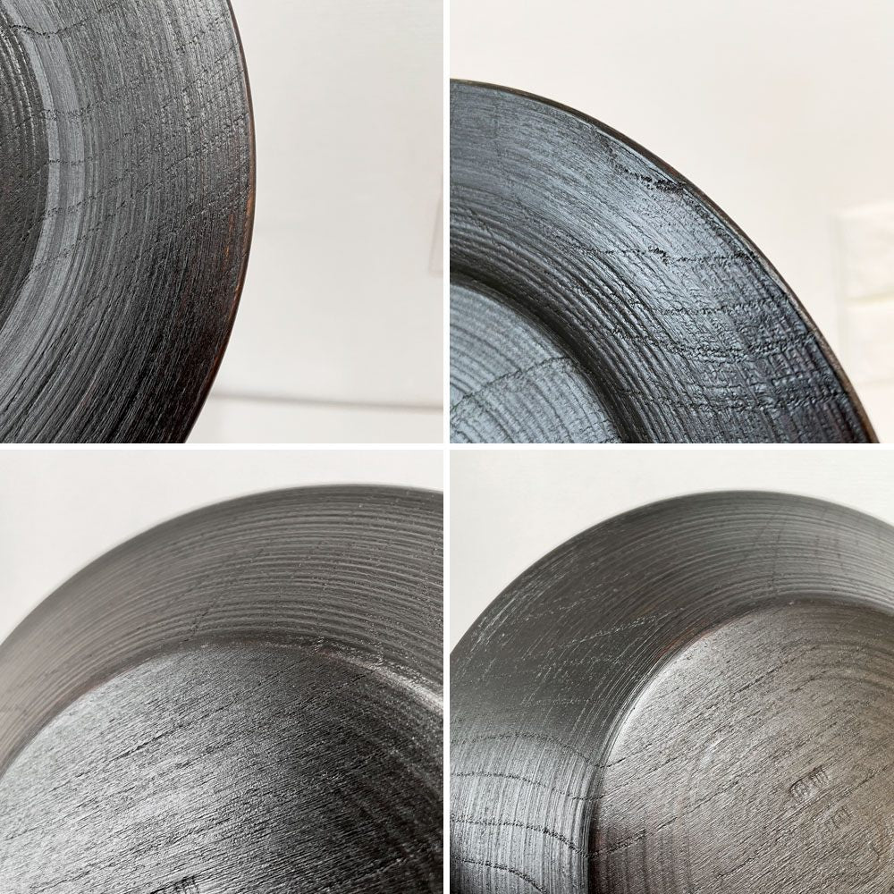 赤木明登 Akito Akagi パスタ皿 黒 nurimono 約21cm 漆器 輪島塗 現代作家 B ◎