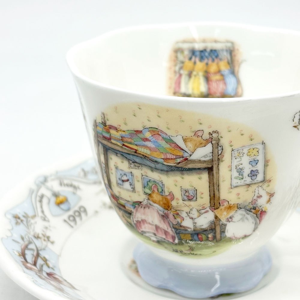 ロイヤルドルトン Royal Doulton ブランブリーヘッジ ティーカップ＆ソーサー 1999年限定品 イギリス ●