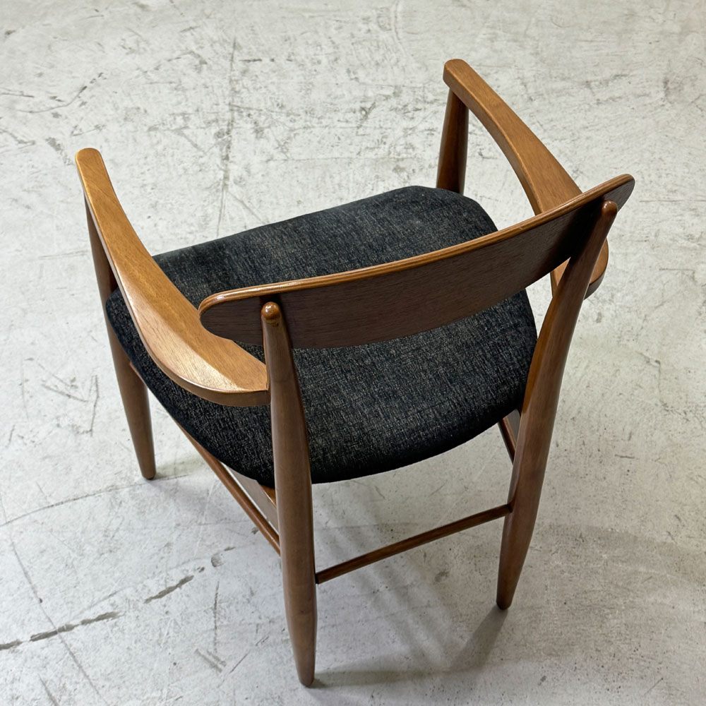 アクメファニチャー ACME Furniture トラッセル アームチェア TRESTLES ARM CHAIR ダイニングチェア ウォールナット ファブリックシート USビンテージスタイル●