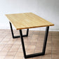 かなでもの KANADEMONO ザ・テーブル THE TABLE デスク W140xD80cm ラバーウッド トラペゾイド脚 ◇