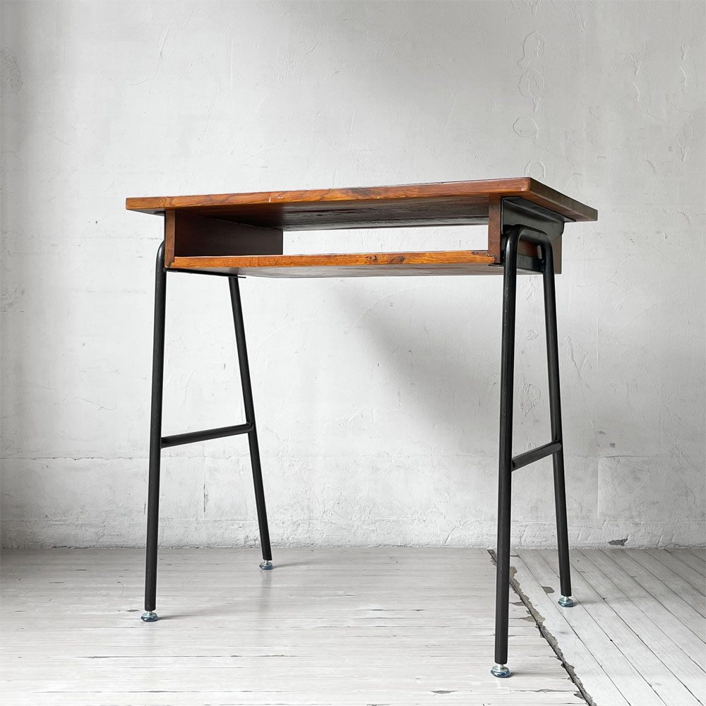 ジャーナルスタンダードファニチャー journal standard furniture サンク SENS リメイク PCデスク オーク 無垢材 × アイアン インダストリアル 廃番 ★