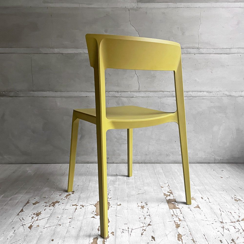 カリガリス Calligaris スキン SKIN ダイニングチェア スタッキング マットマスタードイエロー 廃番カラー 参考定価¥21,670- B ♪