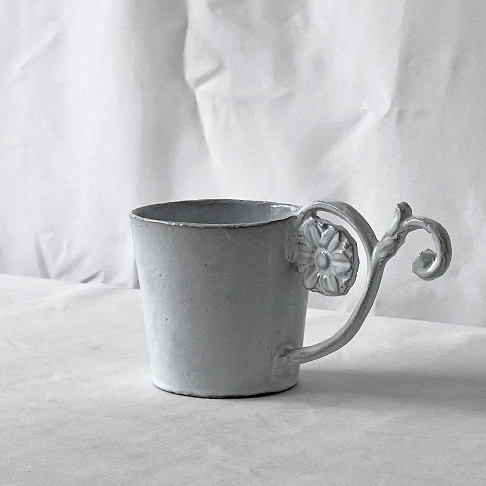 アスティエ・ド・ヴィラット Astier de Villatte エミリー EMILIE コーヒーカップ W15 D7.5 H8 cm フランス 雑貨 ◇