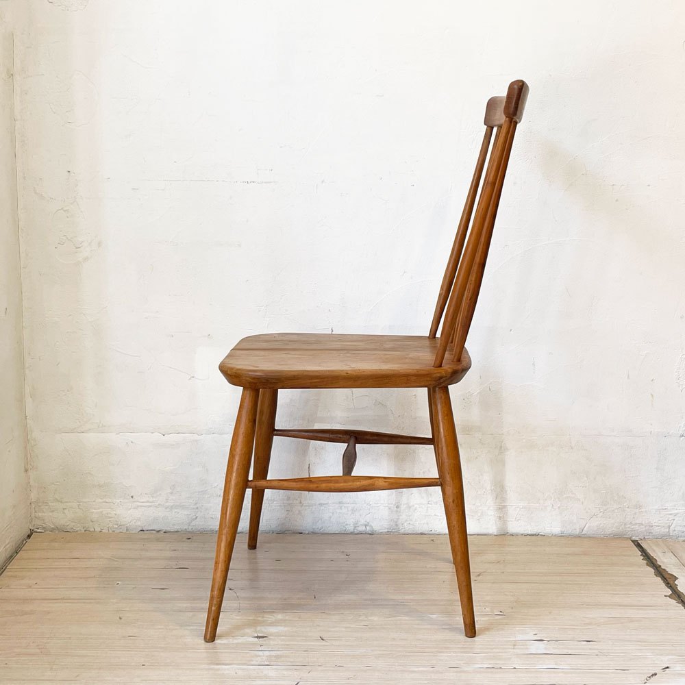ビンテージ 6スポークバック チェア Vintage 6 spoke back Chair トラディショナル デザイン 無垢材シート キッチンチェア★