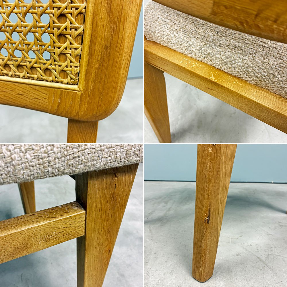 クラッシュゲート CRASHGATE ノットアンティークス Knot Antiques ピケ PIKE ダイニングチェア ベージュ オーク材 定価：￥31,900- A ◎