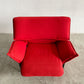 カッシーナイクスシー Cassina ixc. ヴェランダ VERANDA 1人掛けソファ ラウンジチェア リクライニング ファブリック レッド系 ヴィコ・マジストレッティ 廃番 〓