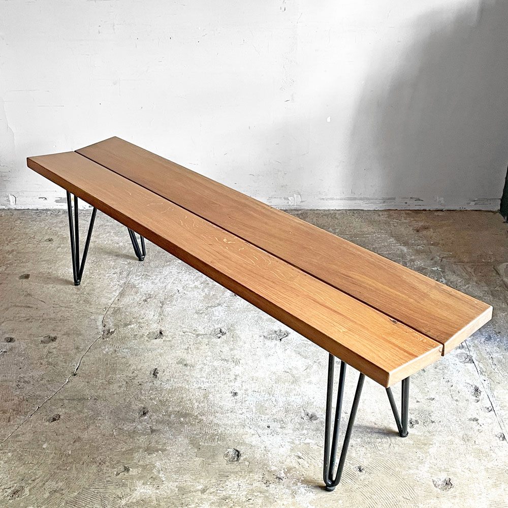 アクメファニチャー ACME Furniture ボゥディー BODIE ベンチ W150cm オーク材 アイアン インダストリアル 廃番 ■