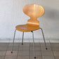 フリッツハンセン Fritz Hansen アントチェア 4本脚 ナチュラルビーチ ラッカー アルネ・ヤコブセン 北欧家具 A ◇