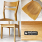 ナガノインテリア NAGANO INTERIOR ハニー Honey ダイニングチェア オーク材 板座 廃盤 B ★