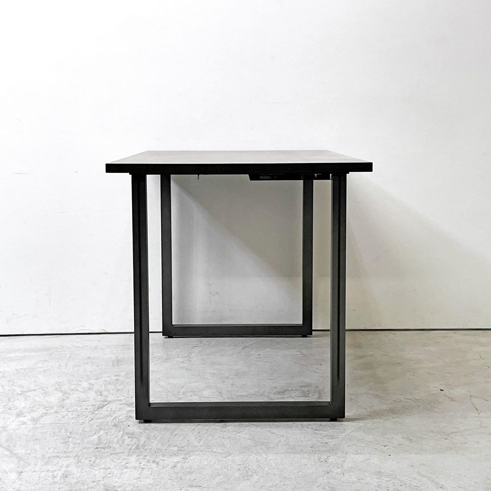 プレダクツ PREDUCTS フォレスト デスク Forest Desk W120cm ラバーウッド ダークブラウン スチールレッグ ラップトップトレイ×2枚付き ●