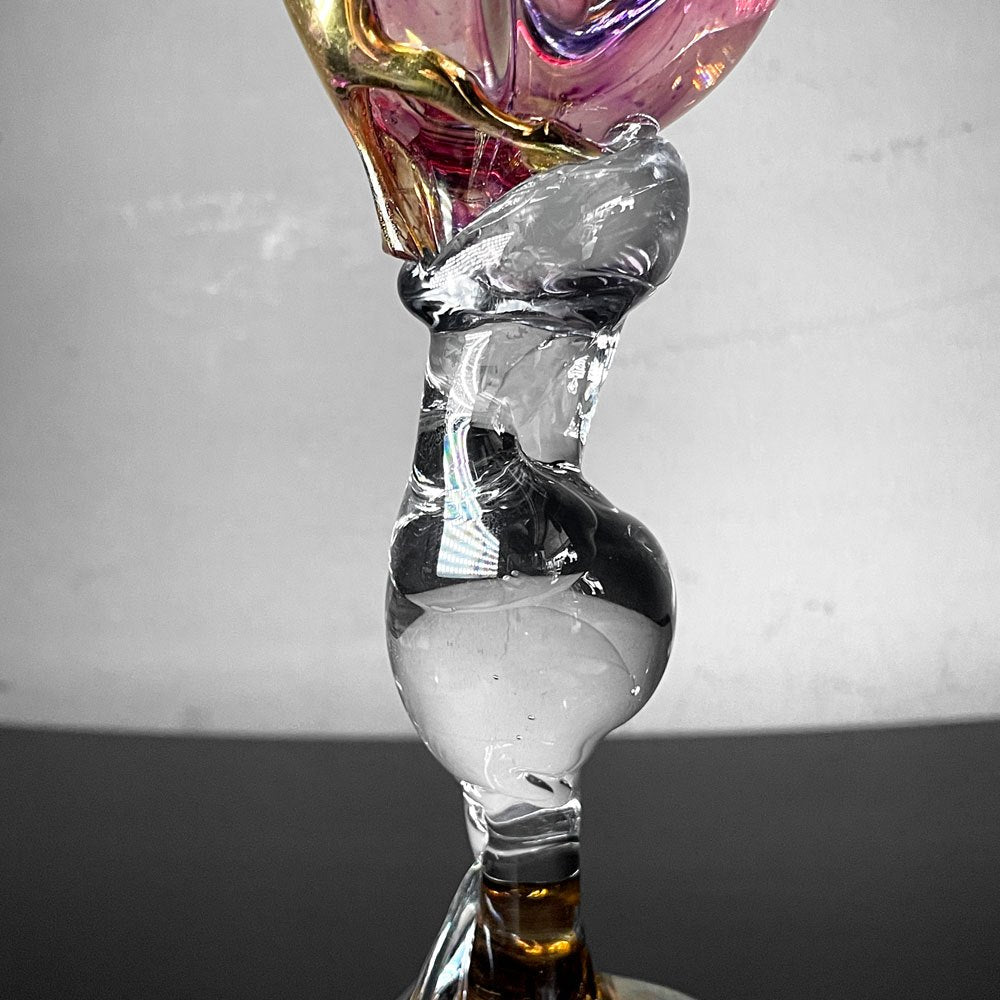 河内麻子 ASAKO KAWACHI ガラス ゴブレットグラス 吹きガラス オブジェ ガラス作家 現代作家 ■