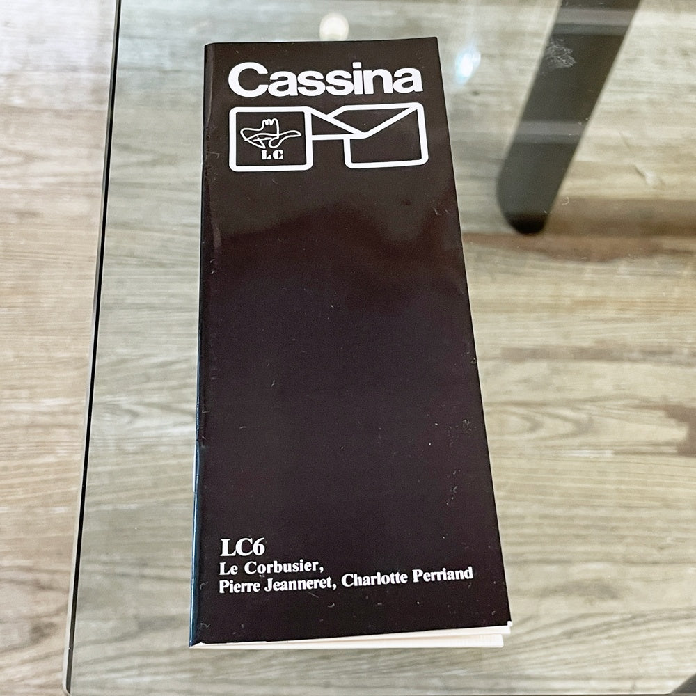 カッシーナ Cassina ル・コルビジェ LC6 ダイニングテーブル ターブル テューブ ダヴィオン テーブル 6 TABLE TUBE D’AVION ガラス天板 W225×D85cm ブラック 定価￥1,111,000- ●