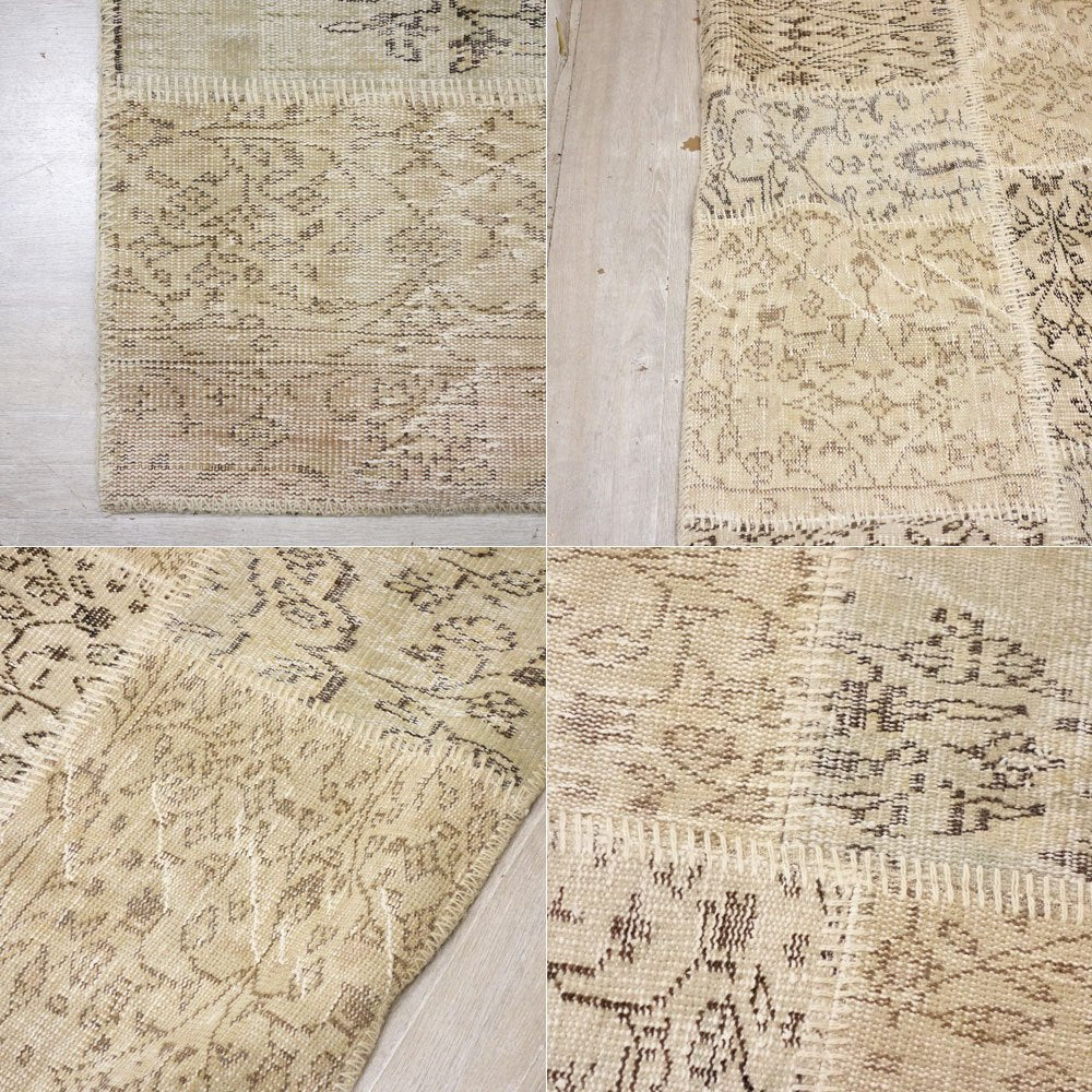 トルコ イスタンブール パッチワークラグ オーバーダイ 240×170cm ラグ 敷物 Sukhi取扱 ●